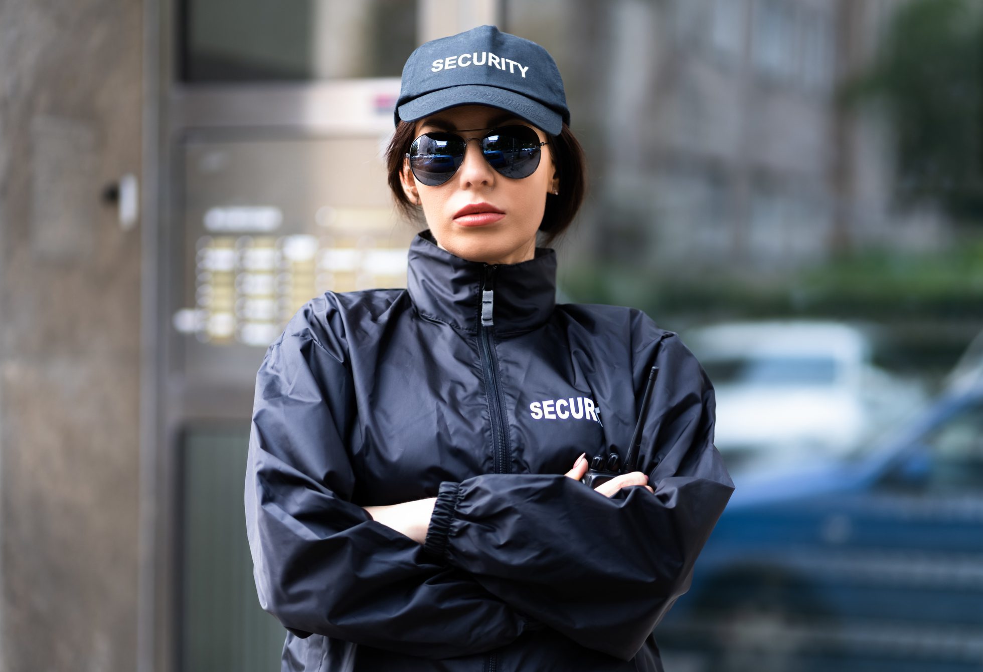 Security Guard Officer In Uniform